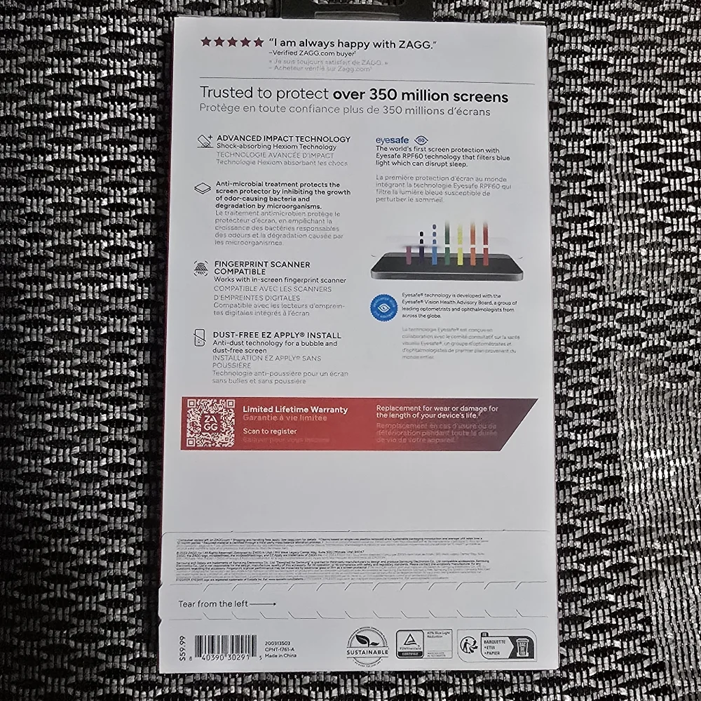 New ZAGG invisible shield protector clear designed for Samsung Galaxy S24 Ultra